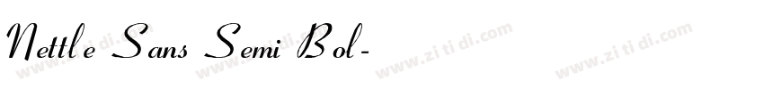 Nettle Sans Semi Bol字体转换